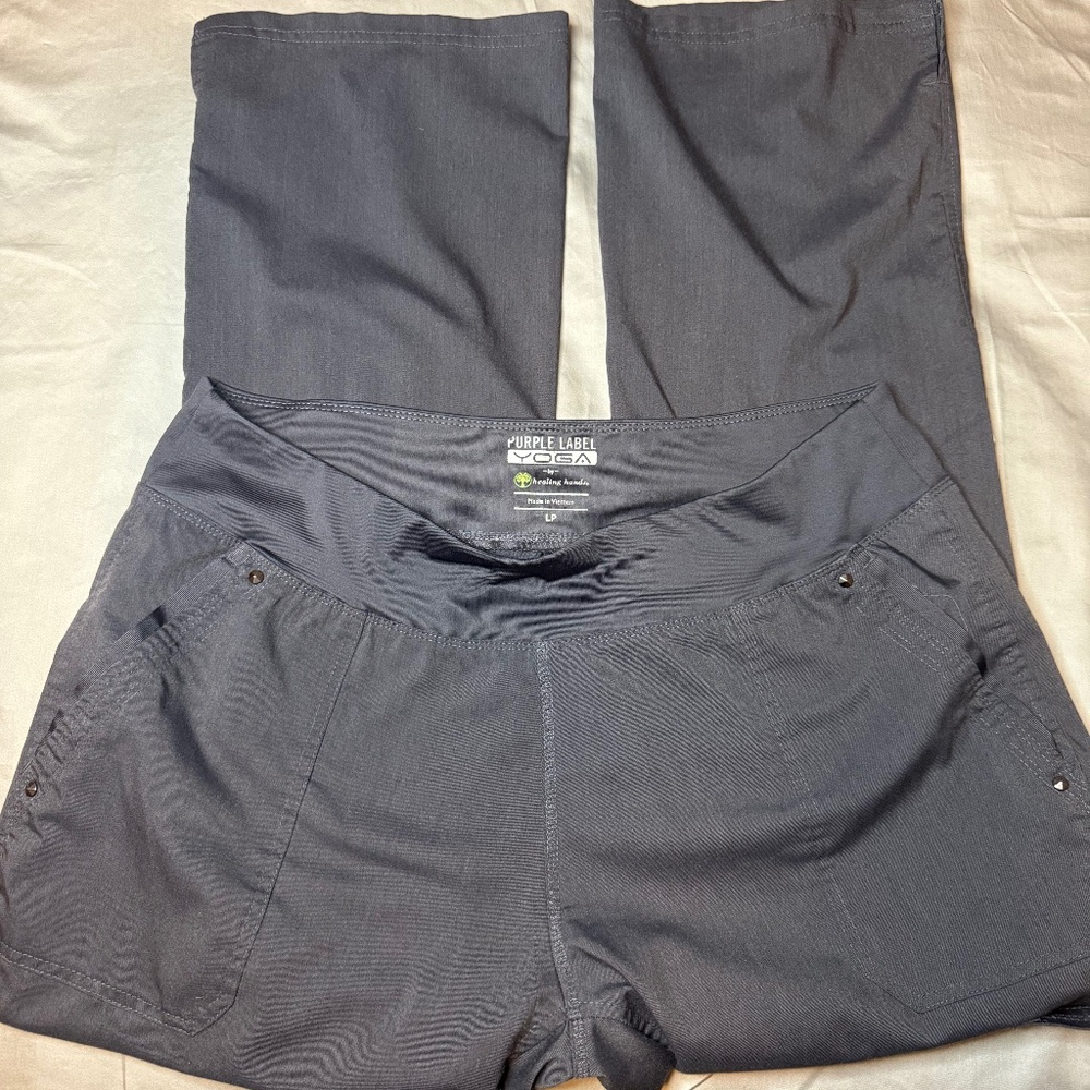 Purple Label Yoga Nursing Scrub Pants by Healing Hands